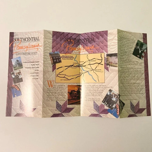 Vintage  Pennsylvania Brochures Motel Inn Amish World Basketville Pamphlets - Picture 12 of 16